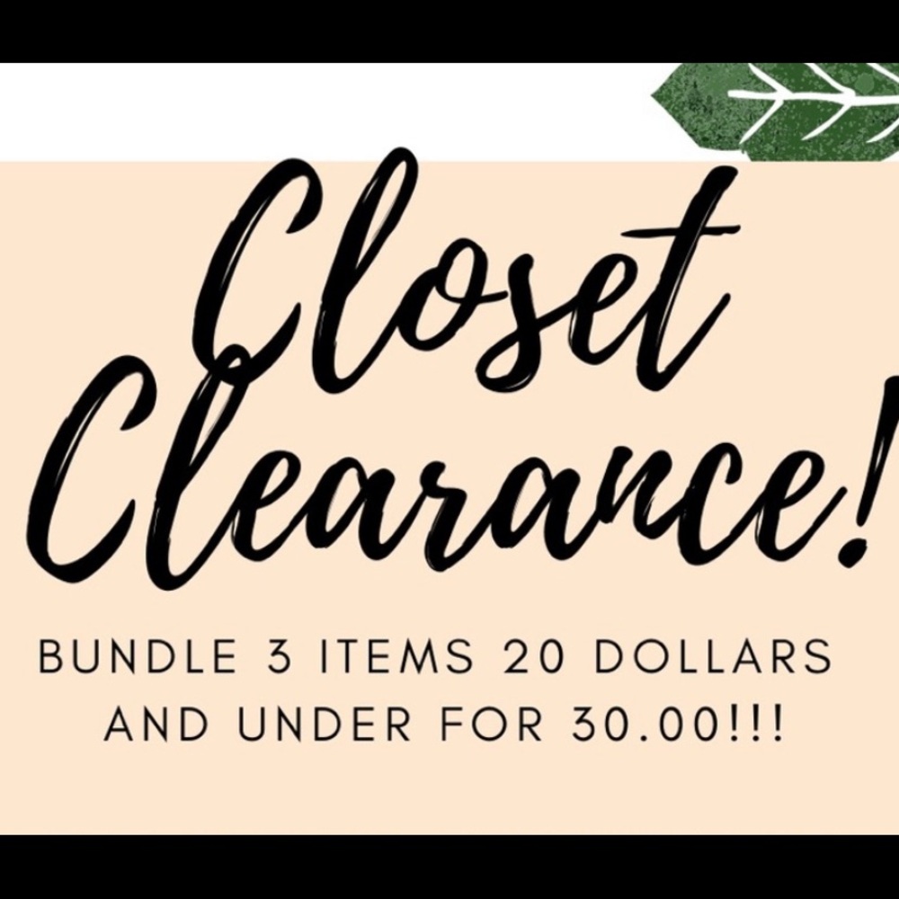 Bundle any 3 items $20 and less for $30 (& save on shipping) 👌❤️👊